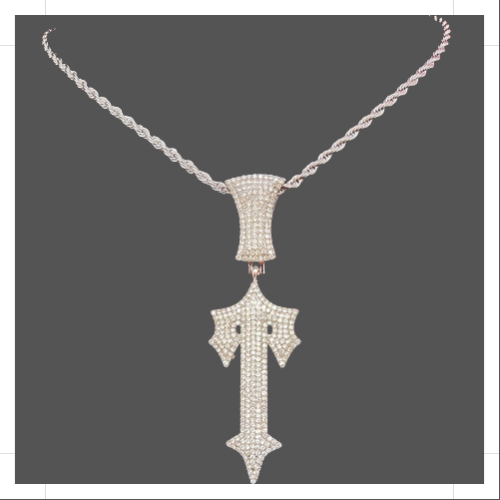 Lost and Found T Rope Chain Jewelry with Sparkling Pendant - Velora Luxury Fashion