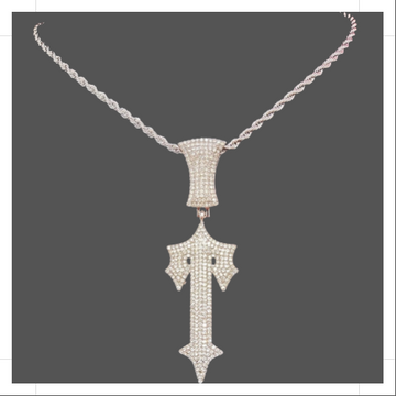 Lost and Found T Rope Chain Jewelry with Sparkling Pendant - Velora Luxury Fashion