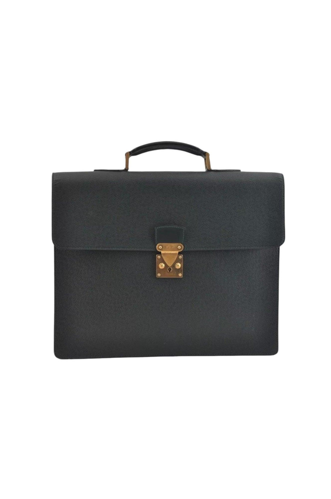Louis Vuitton Taiga Serviette Kourad Briefcase Green M30074 LV 8936K - Velora Luxury Fashion