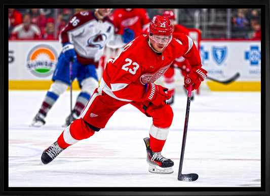 Lucas Raymond 20x29 Framed Canvas Detroit Red Wings - Velora Luxury Fashion