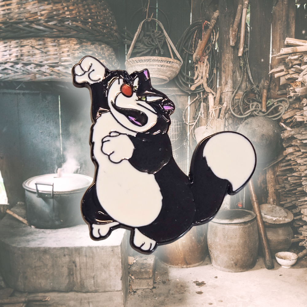 "Lucifer" the Cat | Collectible Pin - Velora Luxury Fashion