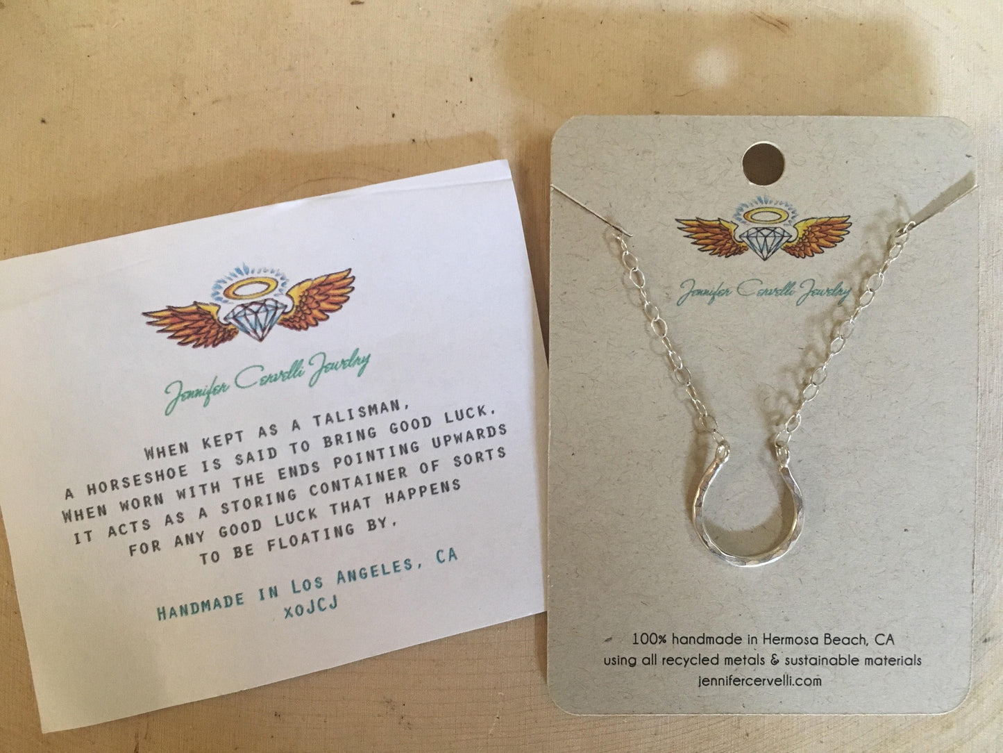 Lucky Horseshoe Charm Necklace - Velora Luxury Fashion