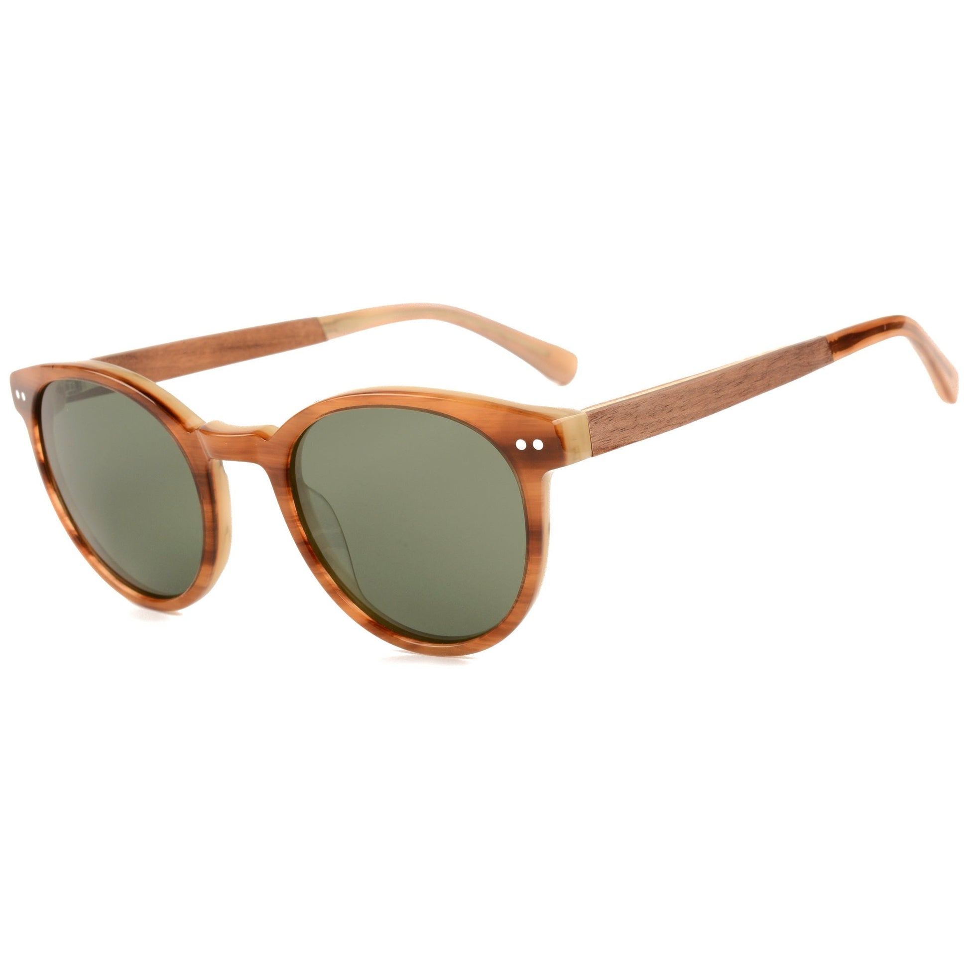 Lugo - Acetate & Wood Sunglasses - Velora Luxury Fashion