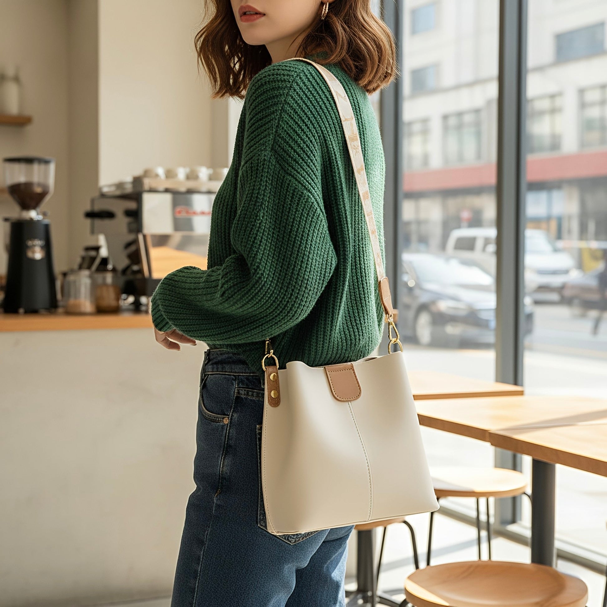 Luna bag by Rotta - Bucket bag vegan leather - Velora Luxury Fashion