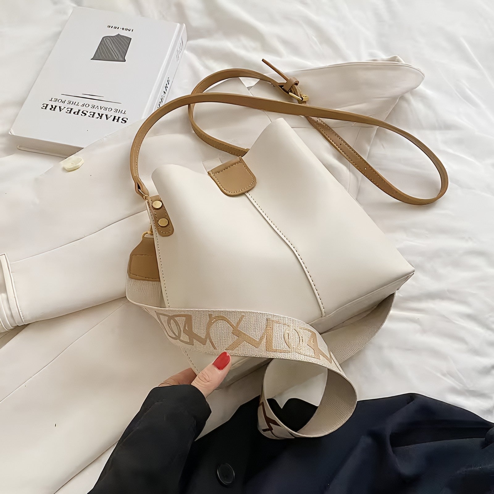 Luna bag by Rotta - Bucket bag vegan leather - Velora Luxury Fashion