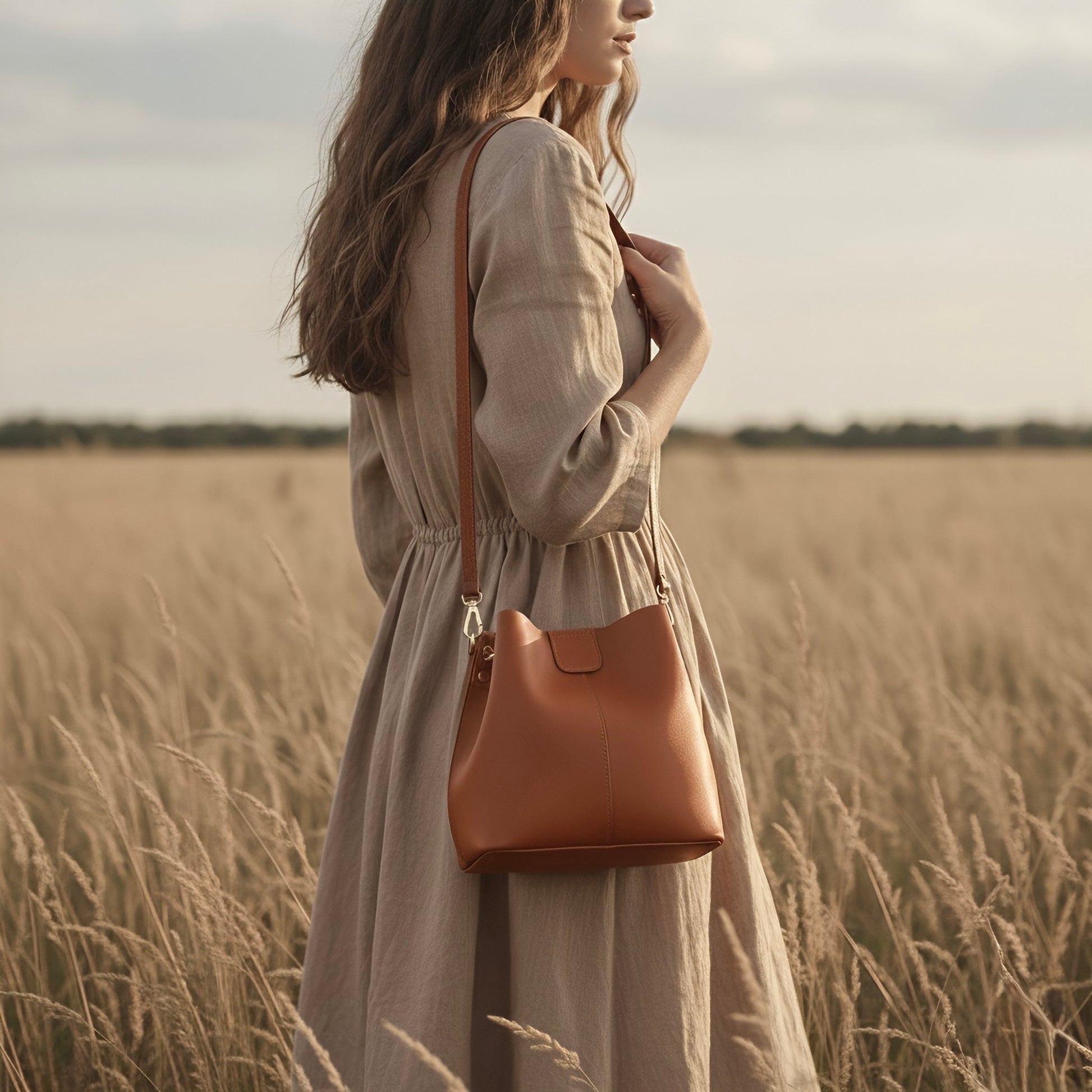 Luna bag by Rotta - Bucket bag vegan leather - Velora Luxury Fashion