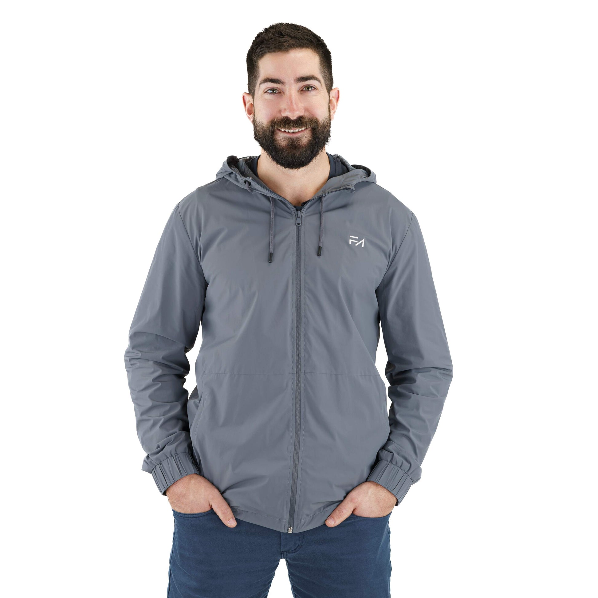 Lux Zipup Jacket Grey - Velora
