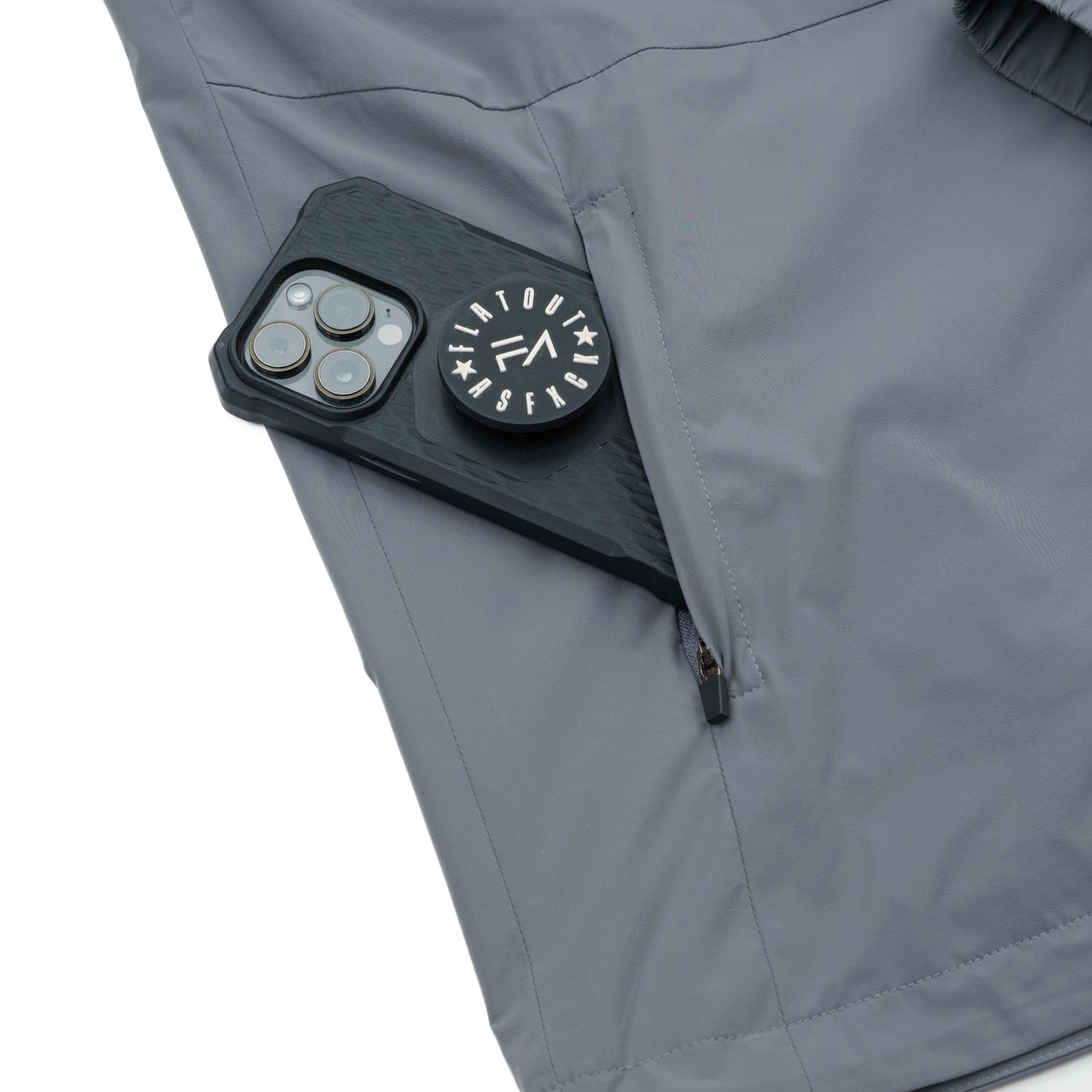 Lux Zipup Jacket Grey - Velora