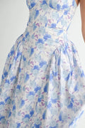 MABLE Sweetheart Neckline Floral Printed Midi Dress - Velora Luxury Fashion