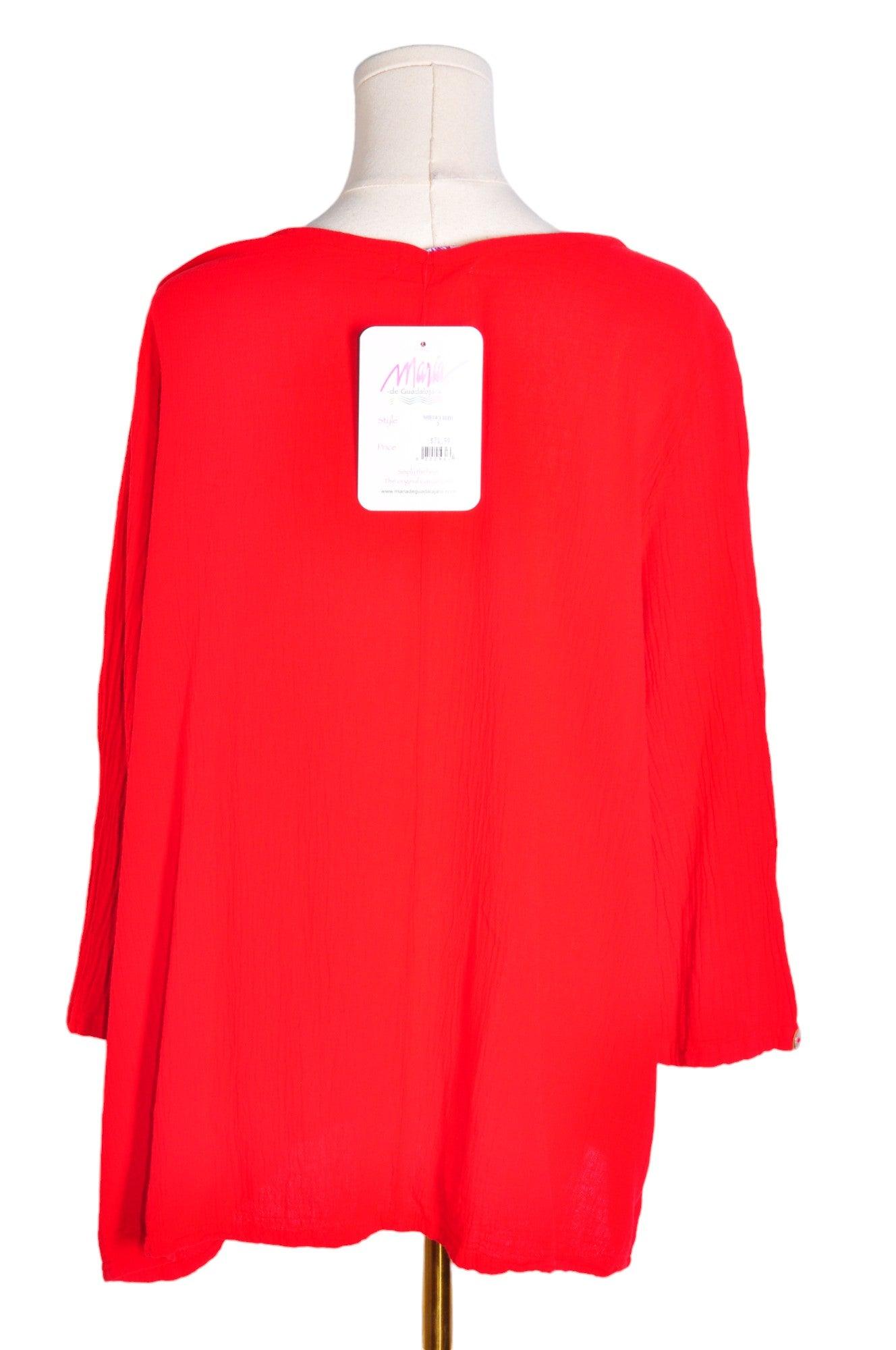 MARIA Women Blouses Regular fit in Red - 3 - Velora Luxury Fashion