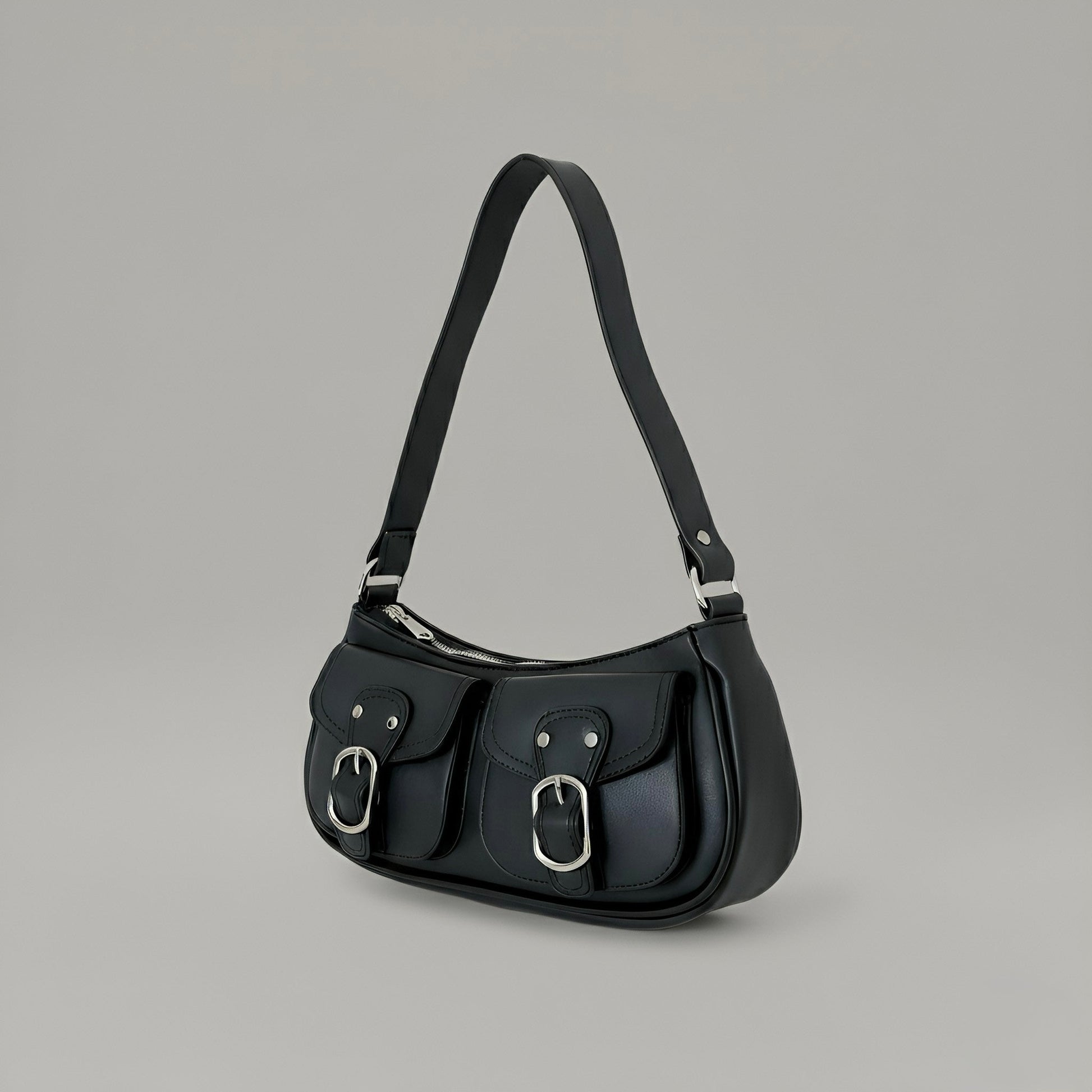 MAYA - Sloane Dual Closure Shoulder Bag - Velora Luxury Fashion