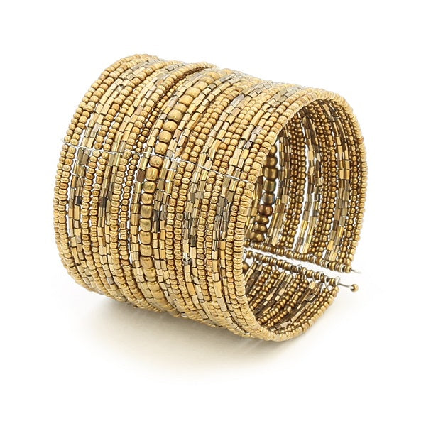 Wide Beaded Cuff