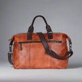 MET Carry-On Leather Duffle Bag with Short Handles - Velora Luxury Fashion
