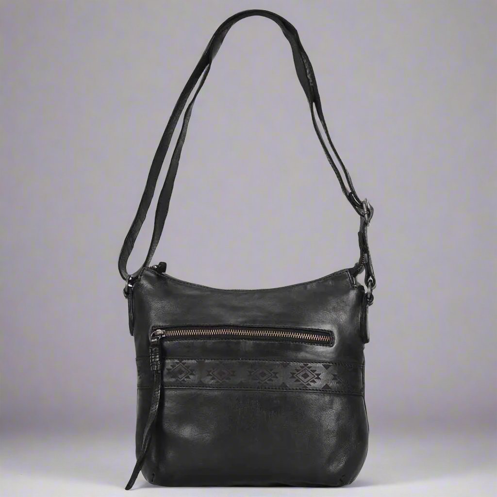 MET Crossbody Bag with Aztec Design - Velora Luxury Fashion