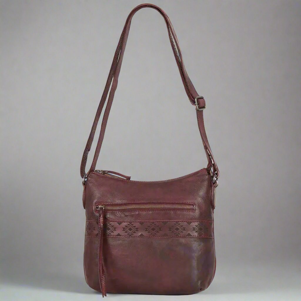 MET Crossbody Bag with Aztec Design - Velora Luxury Fashion