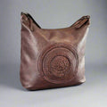 MET Floral Stitch Leather Tote with Adjustable Strap - Velora Luxury Fashion