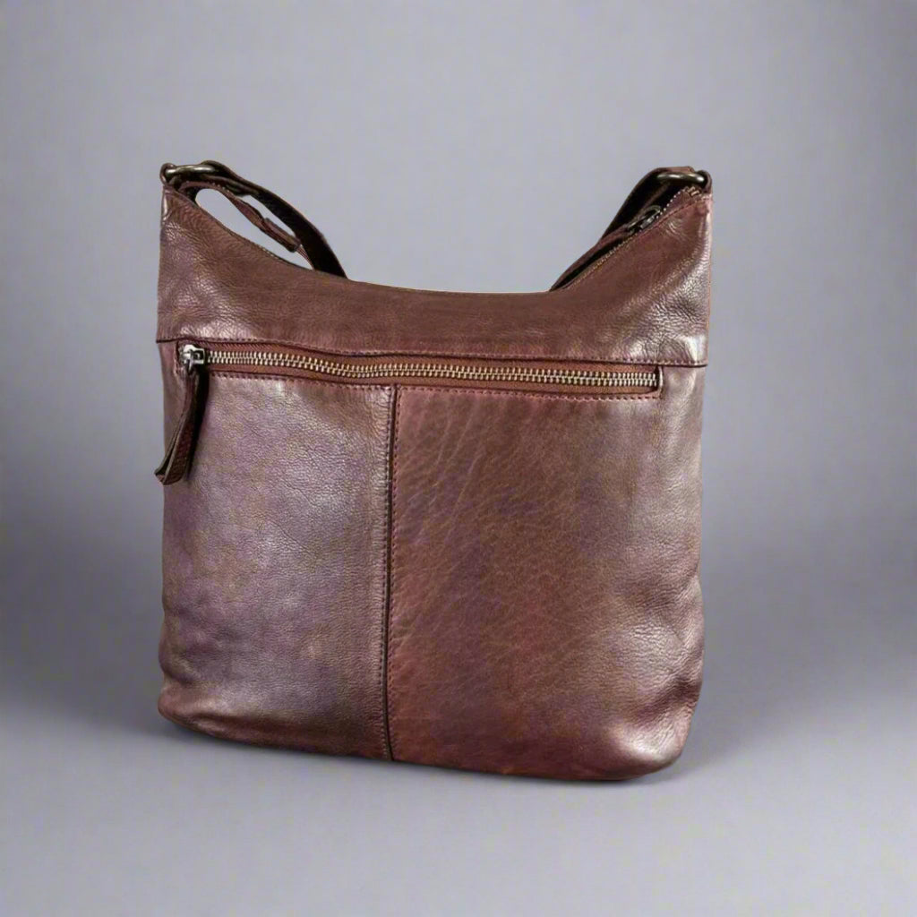 MET Floral Stitch Leather Tote with Adjustable Strap - Velora Luxury Fashion
