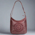MET Floral Stitch Leather Tote with Adjustable Strap - Velora Luxury Fashion