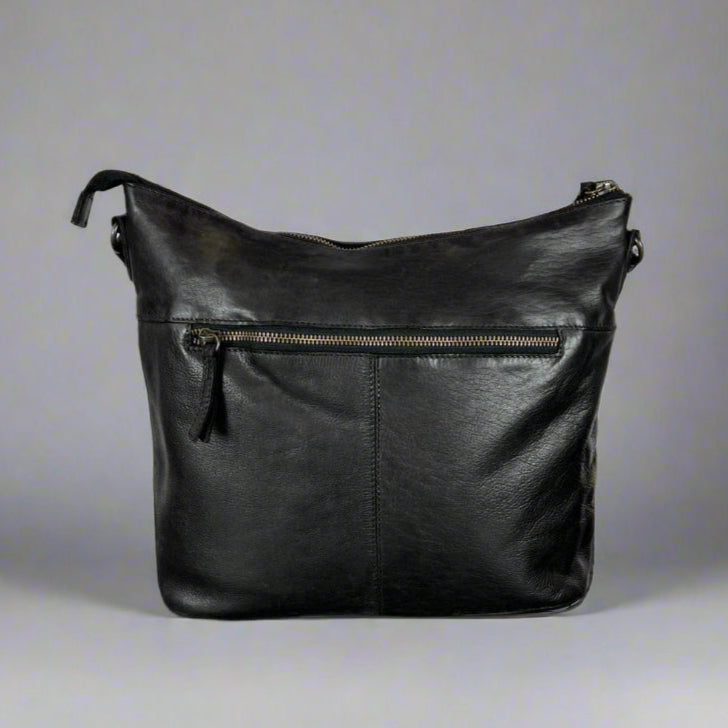 MET Front Snap Leather Handbag - Velora Luxury Fashion