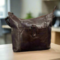 MET Front Snap Leather Handbag - Velora Luxury Fashion