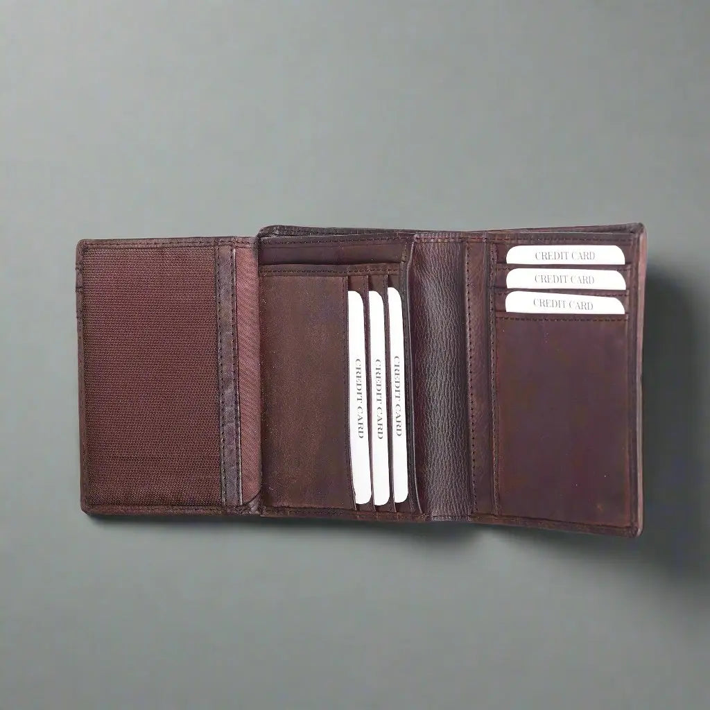 MET Lavato Men's Upright Leather Wallet Boutique of Leathers/Open Road