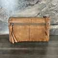 MET Leather Crossbody Bag with Dual Front Zipper Pockets - Velora Luxury Fashion