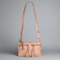 MET Leather Crossbody Bag with Dual Front Zipper Pockets - Velora Luxury Fashion