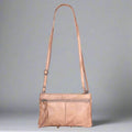 MET Leather Crossbody Bag with Dual Front Zipper Pockets - Velora Luxury Fashion