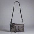 MET Leather Crossbody Bag with Dual Front Zipper Pockets - Velora Luxury Fashion