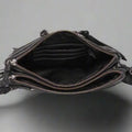 MET Leather Crossbody Bag with Dual Front Zipper Pockets - Velora Luxury Fashion