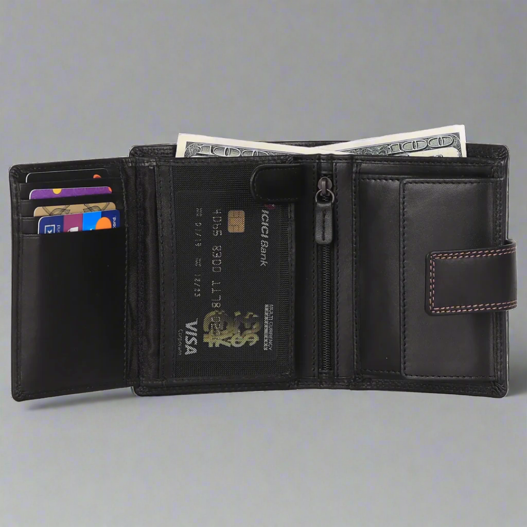 MET Men's Fashion Leather Wallet - Velora Luxury Fashion