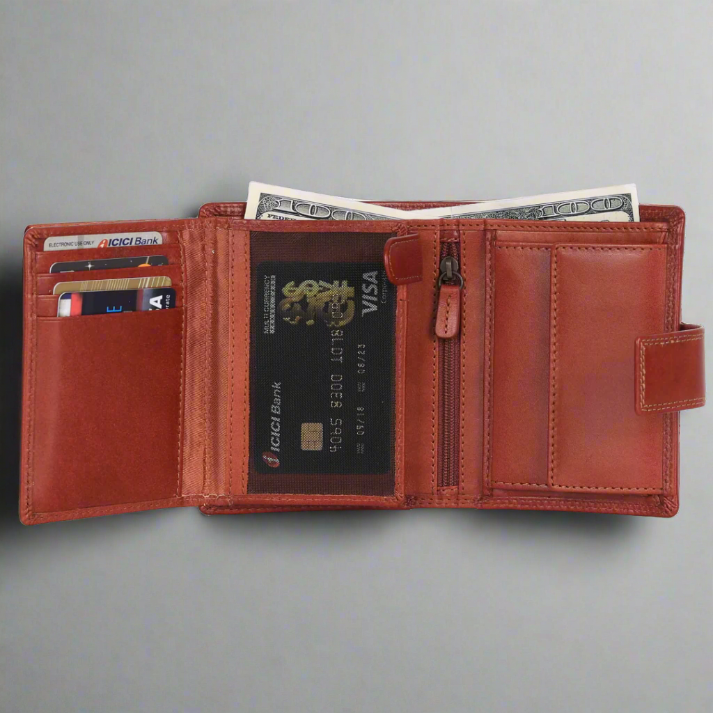 MET Men's Fashion Leather Wallet - Velora Luxury Fashion