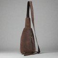 MET Off The Shoulder Leather Chest Bag Backpack - Velora Luxury Fashion