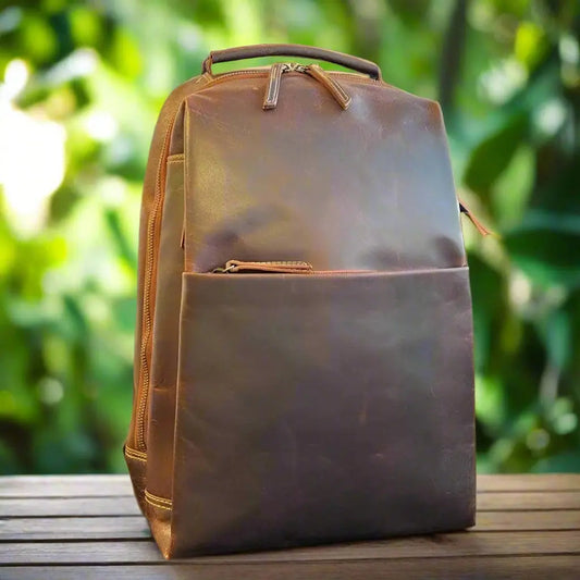 MET Two Adjustable Strap Leather Sundaland Backpack Boutique of Leathers/Open Road