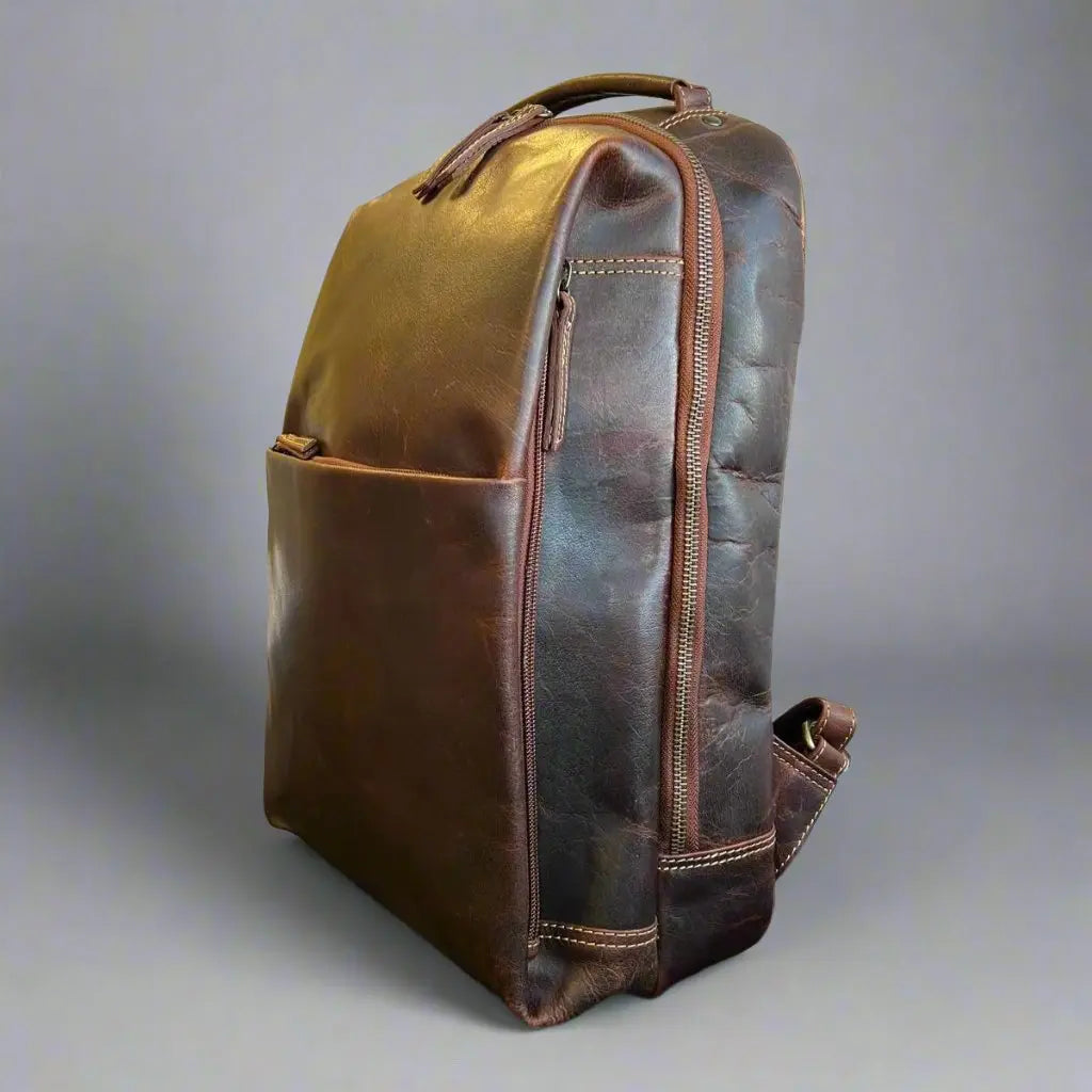 MET Two Adjustable Strap Leather Sundaland Backpack Boutique of Leathers/Open Road