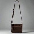 MET V Stitch Crossbody Leather Bag - Velora Luxury Fashion