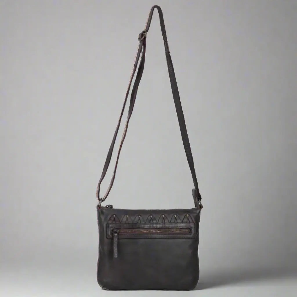 MET V Stitch Crossbody Leather Bag - Velora Luxury Fashion