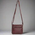 MET V Stitch Crossbody Leather Bag - Velora Luxury Fashion