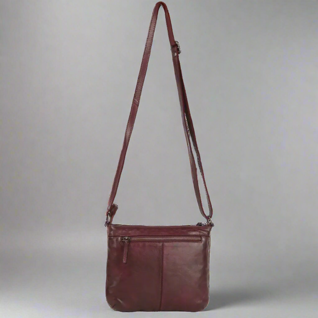 MET V Stitch Crossbody Leather Bag - Velora Luxury Fashion