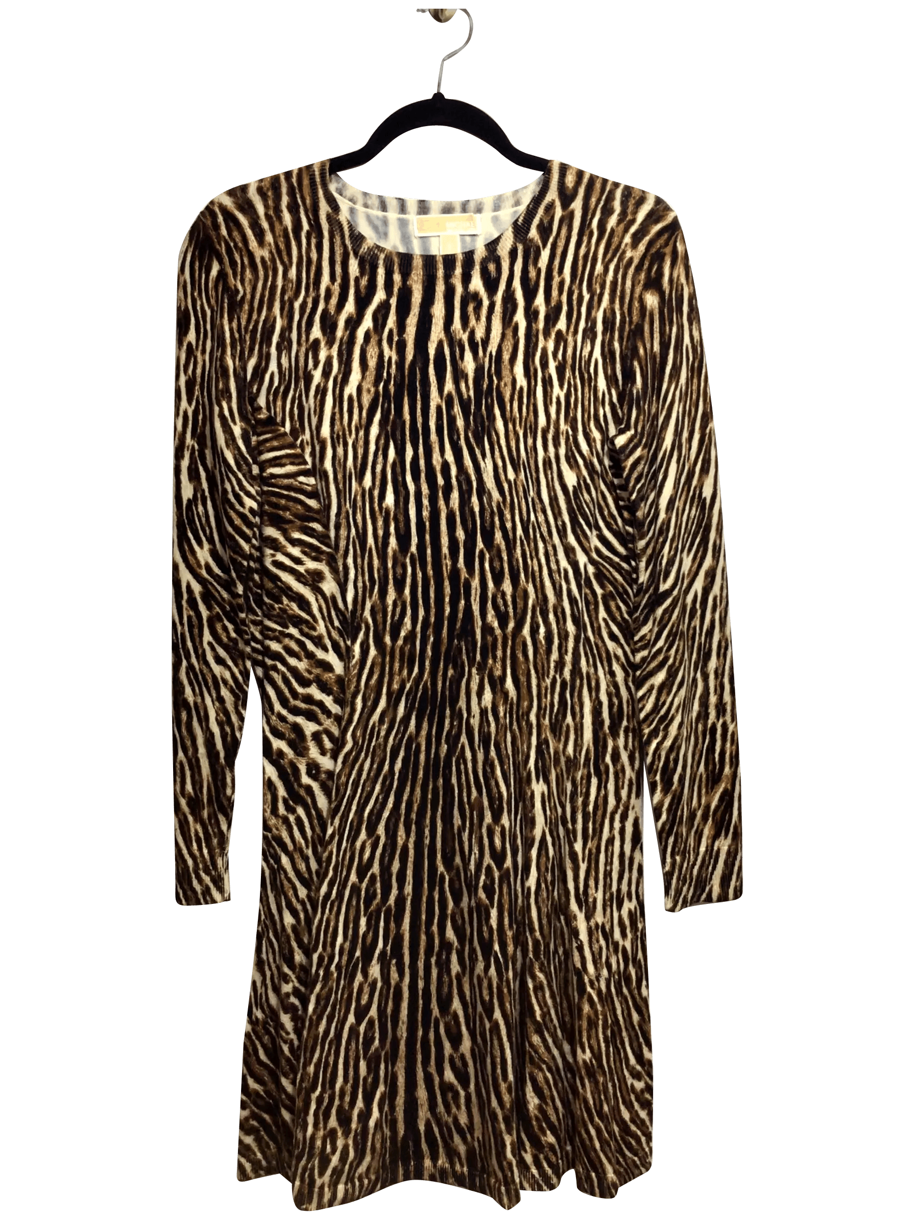 MICHAEL KORS Regular fit Midi Dress in Brown  -  M - Velora Luxury Fashion