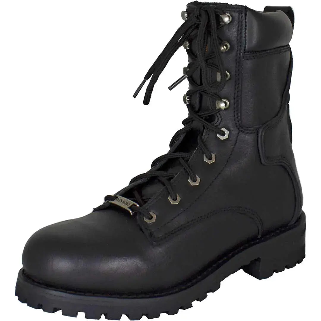 Open Road Men's 8" Quilted Motorcycle Boots Boutique of Leathers/Open Road