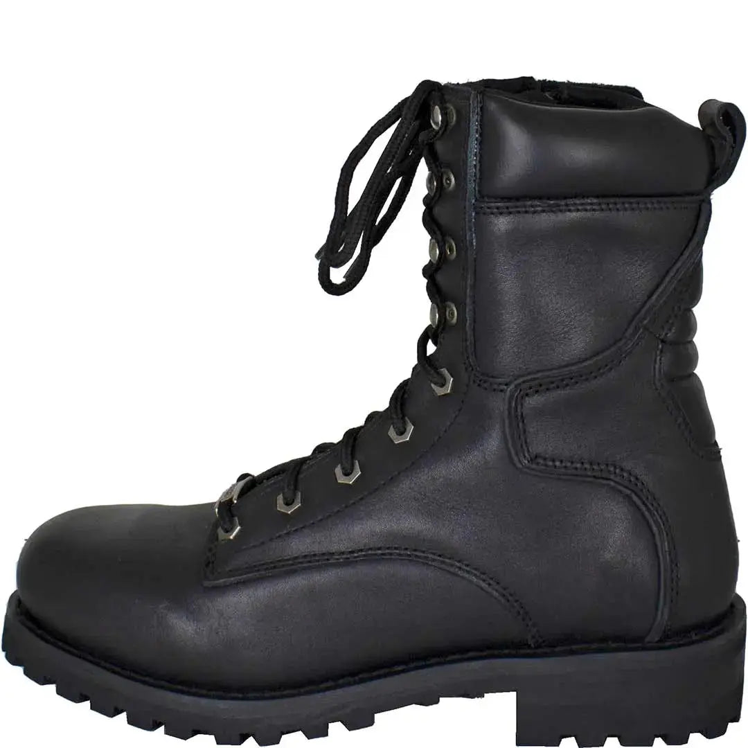 Open Road Men's 8" Quilted Motorcycle Boots Boutique of Leathers/Open Road