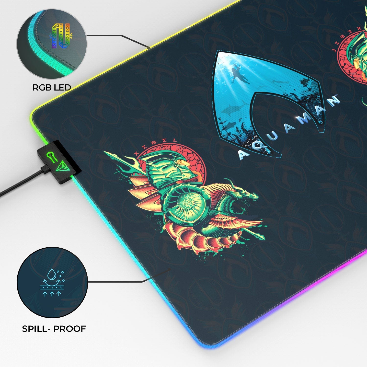 Aquaman - XEBEL Kingdom Gaming Mouse Pad - Velora