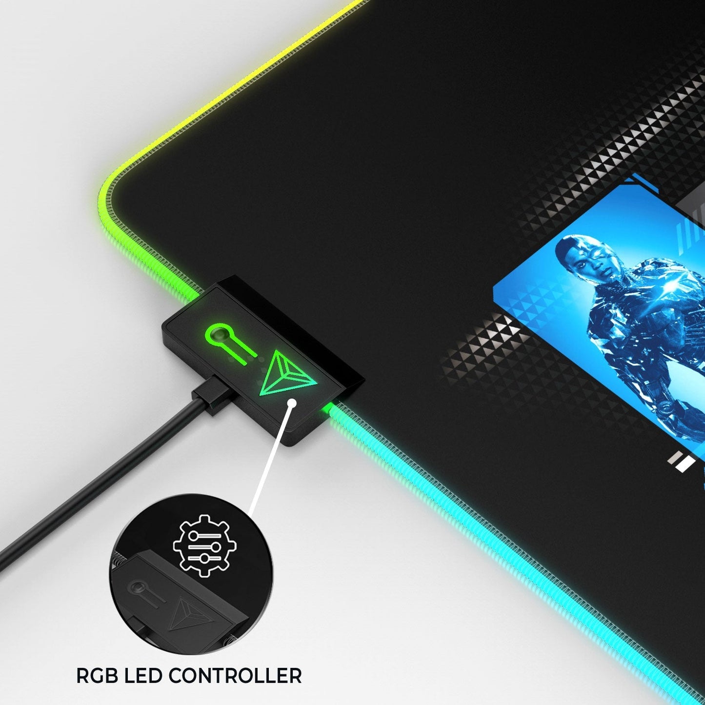 Justice League - Character Portraits Gaming Mouse Pad - Velora