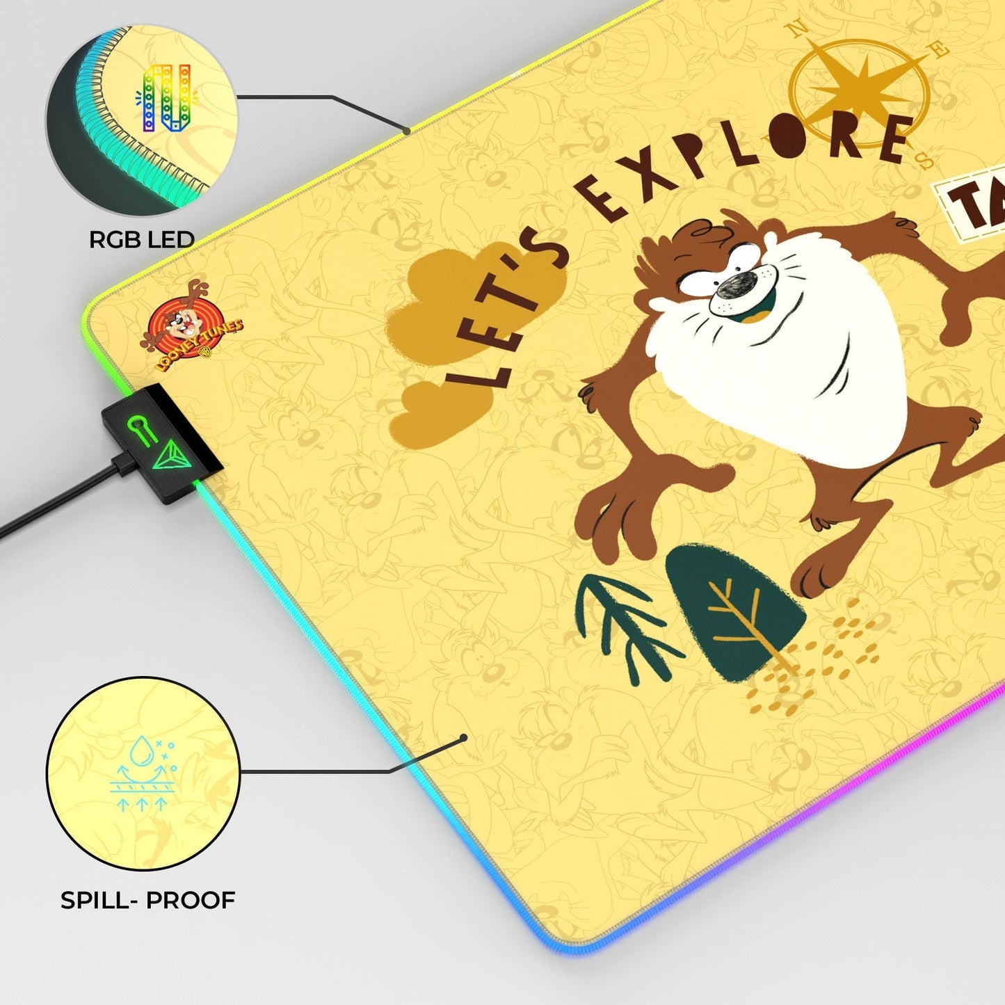 TAZ - The Tasmanian Devil Gaming Mouse Pad - Velora