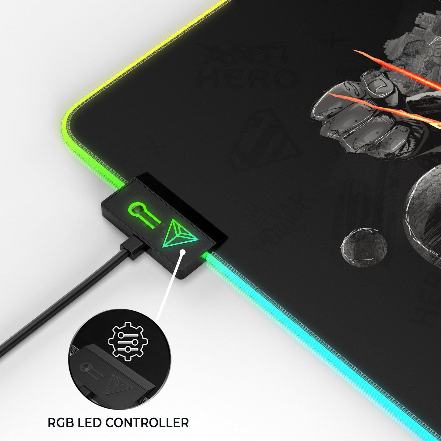 Superman Shield Emblem Gaming Mouse Pad - Velora