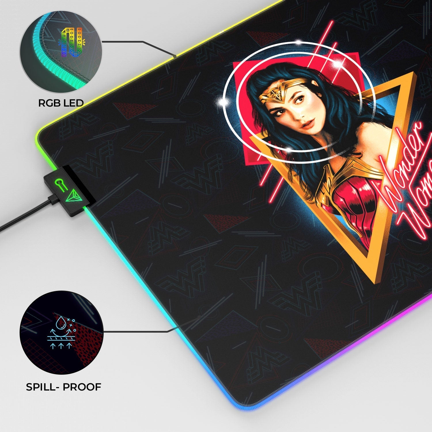 Wonder Woman - Portrait Gaming Mouse Pad - Velora