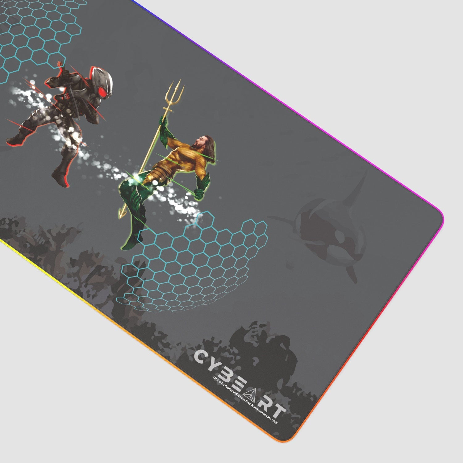 Aquaman Vs. Black Manta Gaming Mouse Pad - Velora