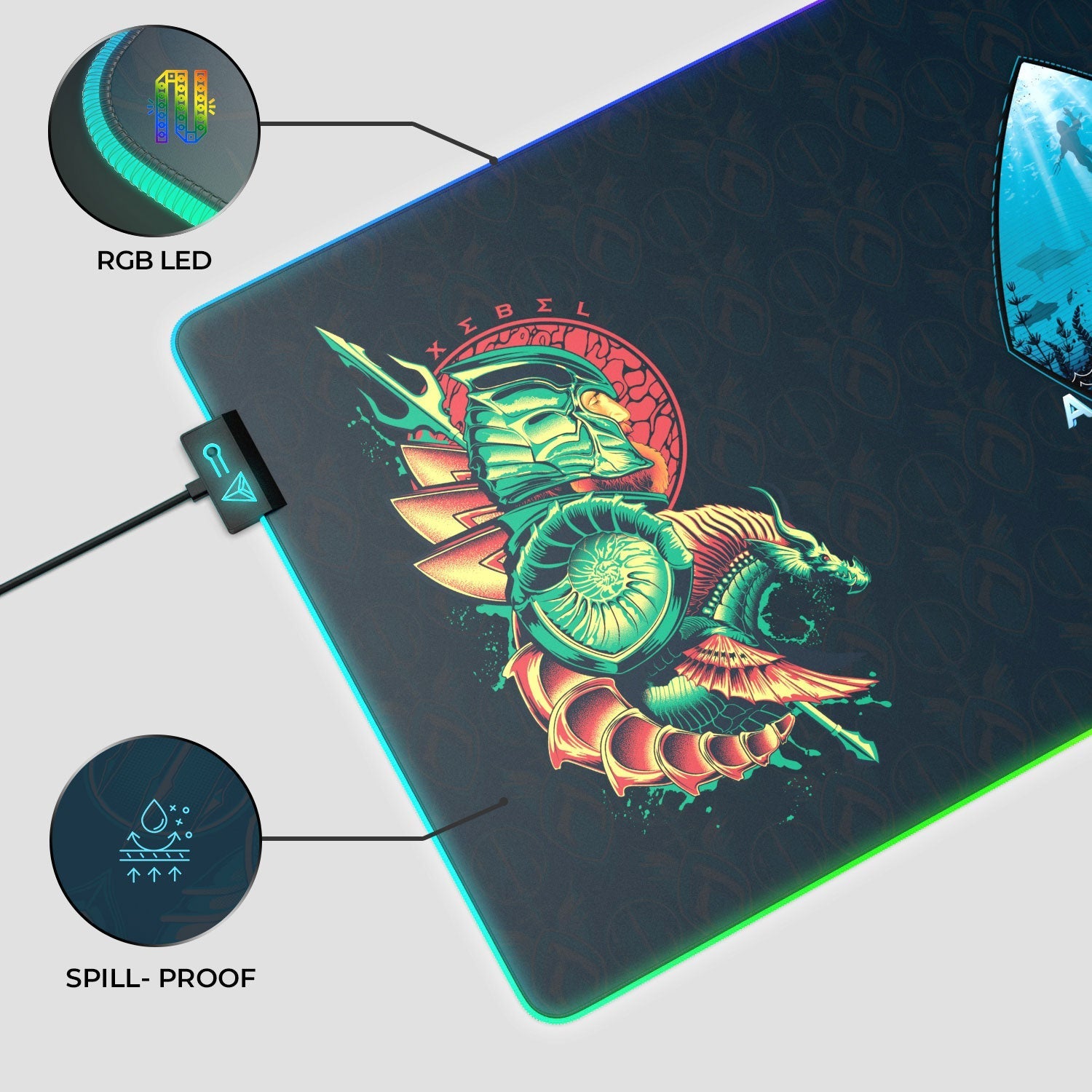 Aquaman - XEBEL Kingdom Gaming Mouse Pad - Velora