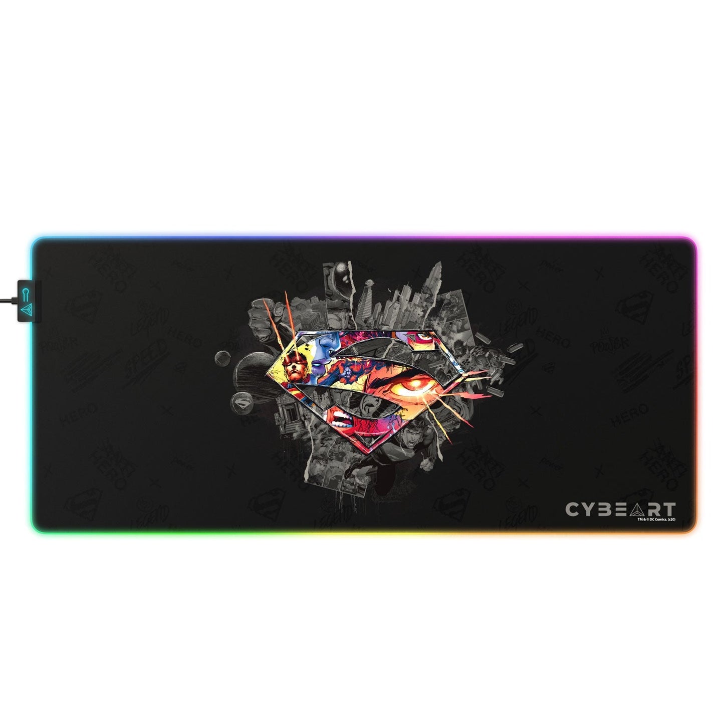 Superman Shield Emblem Gaming Mouse Pad - Velora